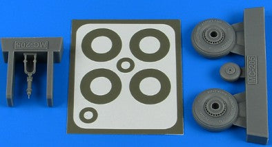 1/48 Macchi Mc205 Wheels & Paint Masks For HSG
