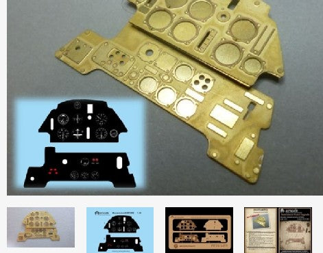 1/24 Messerschmitt Bf109E Instrument Panel (Photo-Etch & Decal) for ARX (D)