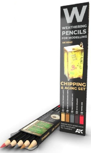 Weathering Pencils: Chipping & Aging Set (5 Colors)