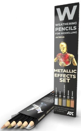 Weathering Pencils: Metallic Effects Set (5 Colors)