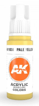 Pale Yellow 3G Acrylic Paint 17ml Bottle