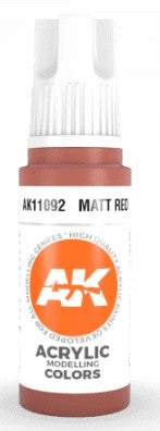 Matt Red 3G  Acrylic Paint 17ml Bottle