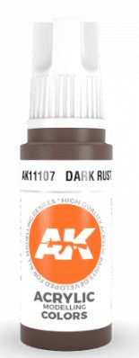 Dark Rust 3G Acrylic Paint 17ml Bottle