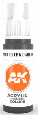 Extra Dark Green 3G Acrylic Paint 17ml Bottle