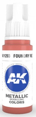 Foundry Red Metallic 3G Acrylic Paint 17ml Bottle