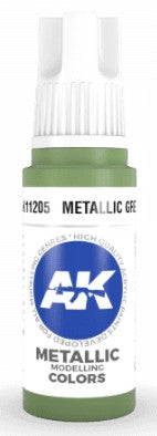 Metallic Green 3G Acrylic Paint 17ml Bottle