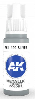 Silver Metallic 3G Acrylic Paint 17ml Bottle