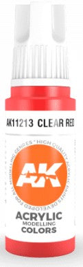 Clear Red 3G Acrylic Paint 17ml Bottle