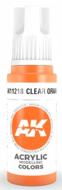 Clear Orange 3G Acrylic Paint 17ml Bottle