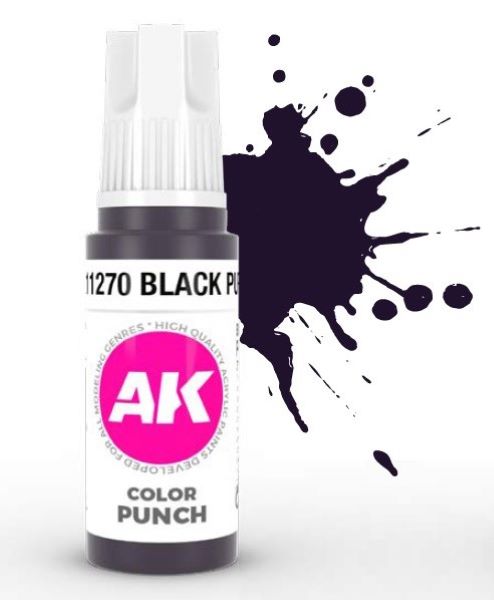 Color Punch: Black Purple 3G Acrylic Paint 17ml Bottle