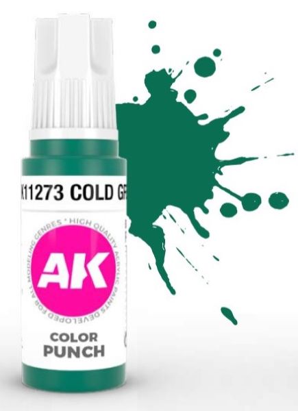 Color Punch: Cold Green 3G Acrylic Paint 17ml Bottle