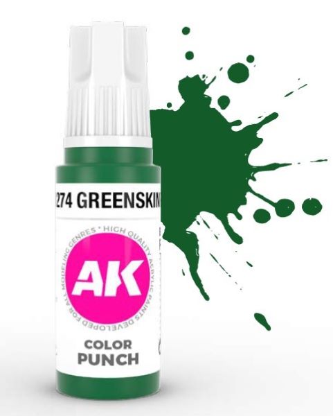 Color Punch: Greenskin Punch 3G Acrylic Paint 17ml Bottle