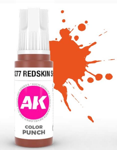 Color Punch: Redskin Shadow 3G Acrylic Paint 17ml Bottle