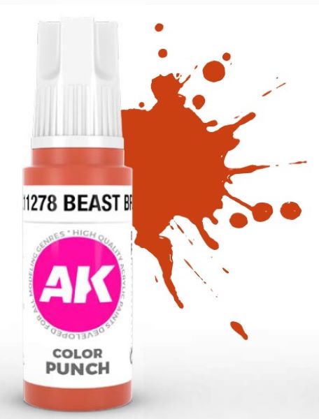 Color Punch: Beast Brown 3G Acrylic Paint 17ml Bottle