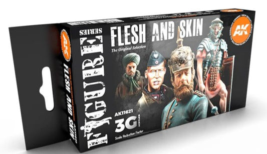 Figures Series: Flesh & Skin 3G Acrylic Paint Set (6 Colors) 17ml Bottles