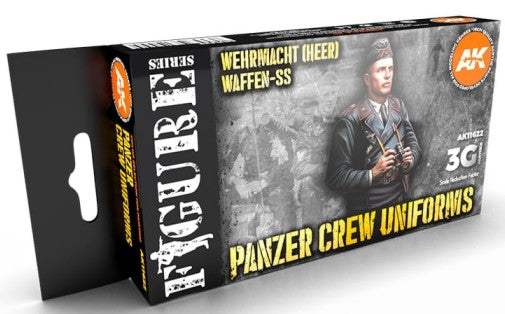 Figures Series: Waffen SS Panzer Crew Uniforms 3G Acrylic Paint Set (6 Colors) 17ml Bottles