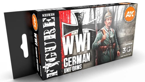 Figures Series: WWI German Uniforms 3G Acrylic Paint Set (6 Colors) 17ml Bottles