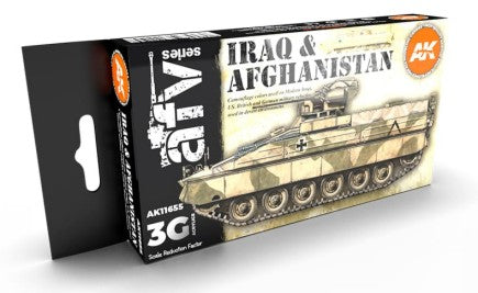 AFV Series: Iraq & Afghanistan Camouflage 3G Acrylic Paint Set (6 Colors) 17ml Bottles