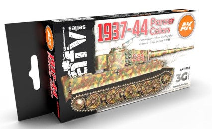 AFV Series: German Army Panzer Camouflage 1937-44 3G Acrylic Paint Set (6 Colors) 17ml Bottles