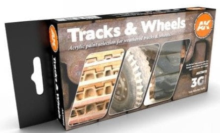 Track & Wheels 3G Acrylic Paint Set (6 Colors) 17ml Bottles