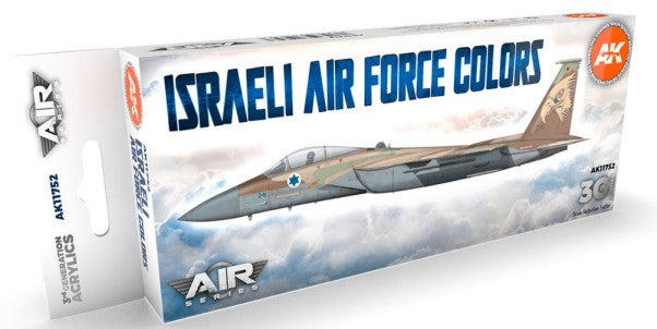 Air Series: Israeli Air Force Aircraft 3G Acrylic Paint Set (8 Colors) 17ml Bottles