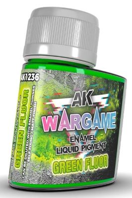 Wargame: Green Fluorescent Liquid Pigment Enamel 35ml Bottle