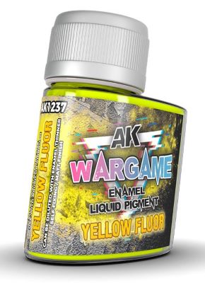 Wargame: Yellow Fluorescent Liquid Pigment Enamel 35ml Bottle