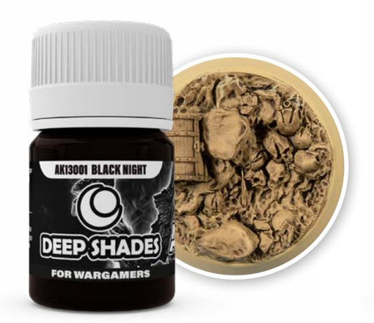 Deep Shades for Wargamers: Black Night Acrylic 30ml Bottle