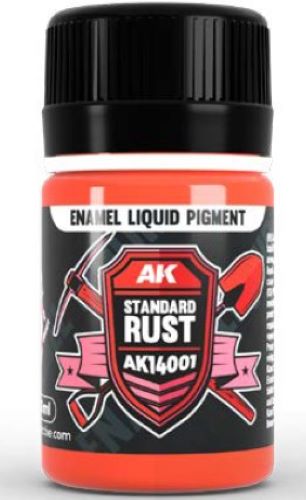 Standard Rust Liquid Pigment Enamel 35ml Bottle