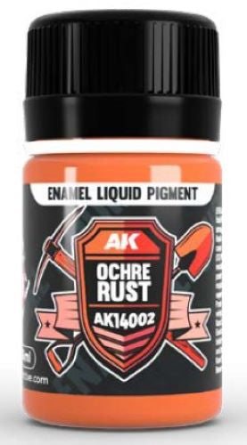 Ochre Rust Liquid Pigment Enamel 35ml Bottle