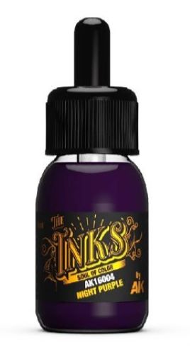 Inks: Night Purple Acrylic 30ml Bottle