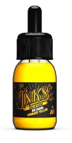 Inks: Primary Yellow Acrylic 30ml Bottle