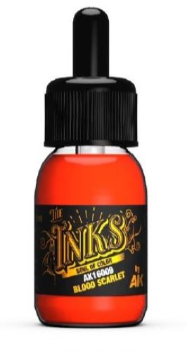 Inks: Blood Scarlet Acrylic 30ml Bottle