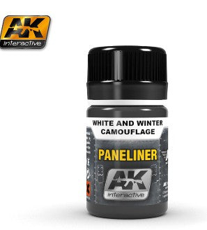 Air Series: Panel Liner White & Winter Camouflage Enamel Paint 35ml Bottle