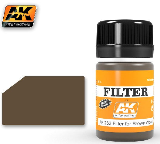 Filter for Brown Wood Enamel Paint 35ml Bottle