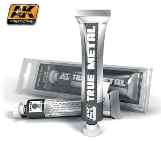 True Metal: Dark Aluminum Wax Paint 20ml Tube