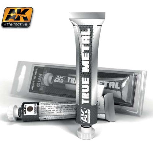 True Metal: Gun Metal Wax Paint 20ml Tube