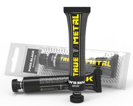 True Metal: Pure Black Wax Paint 20ml Tube