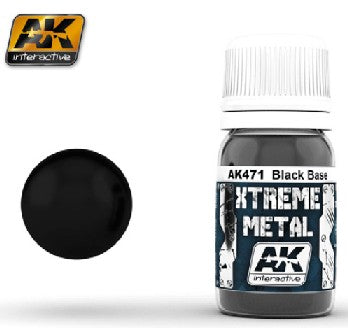 Xtreme Metal: Black Base Paint 30ml Bottle