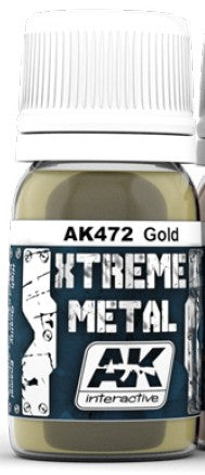 Xtreme Metal: Gold Metallic Paint 30ml Bottle