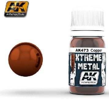 Xtreme Metal: Copper Metallic Paint 30ml Bottle