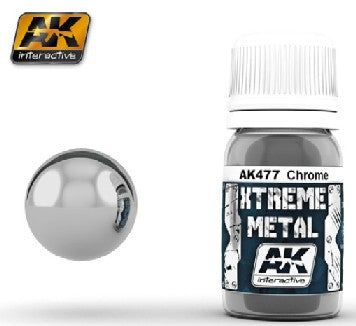 Xtreme Metal: Chrome Metallic Paint 30ml Bottle