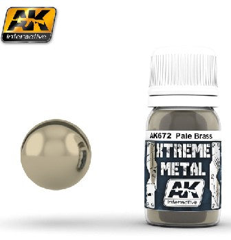 Xtreme Metal: Pale Brass Metallic Paint 30ml Bottle