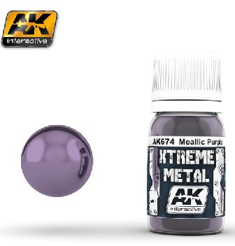 Xtreme Metal: Purple Metallic Paint 30ml Bottle