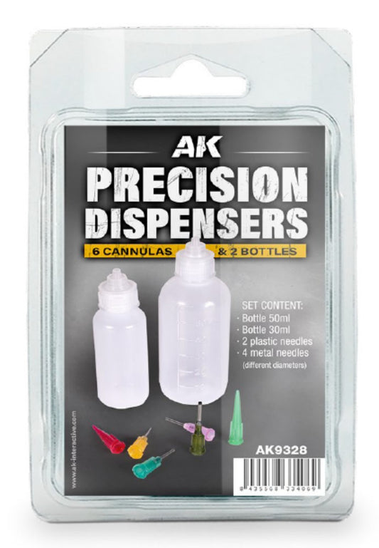 Precision Dispensers: 50ml & 30ml Empty Bottles, 2 Plastic & 4 Metal Needles