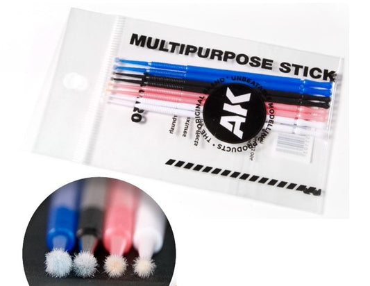 Microfiber Multipurpose Stick Applicators: 1mm, 1.5mm, 2mm, 2.5mm (8)
