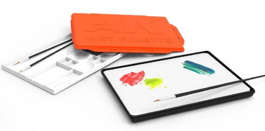 Wet Palette Container w/Storage Tray, Sponges & Papers