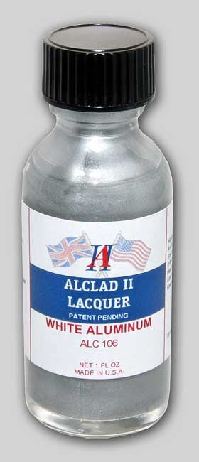 1oz. Bottle White Aluminum Lacquer
