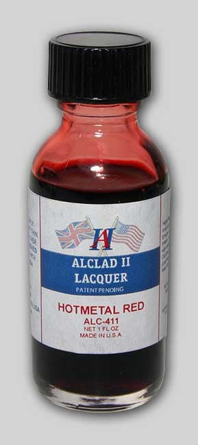 1oz. Bottle Hot Metal Red Lacquer