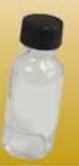 1oz. Empty Glass Mixing Bottles w/Lids (12/Bx)